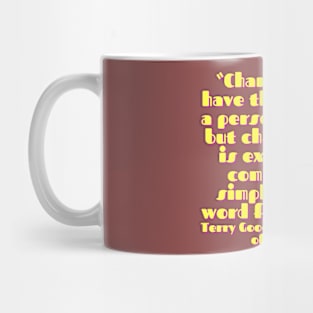 Quote Teerry about charity Mug